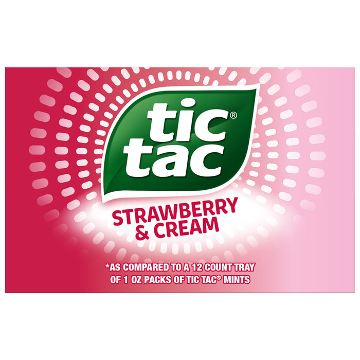 Tic Tac Straw Cream 100ct 12 Per Box