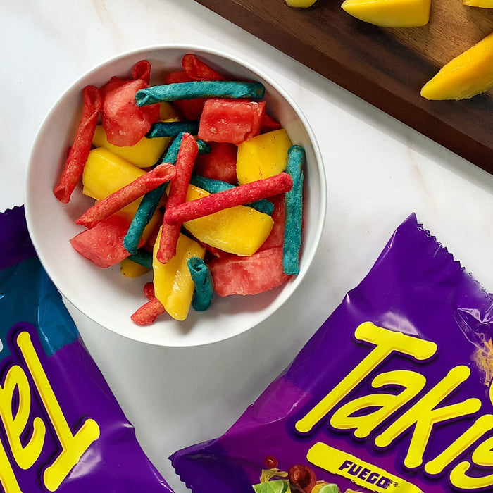Takis Blue Heat Hot Chili Pepper Flavored Rolled Tortilla Chips 9.9 oz 14-Pack Wholesale