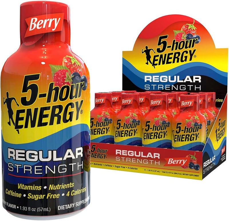 5-hour ENERGY Regular Strength, Berry Flavor, 1.93 oz, 12 Count