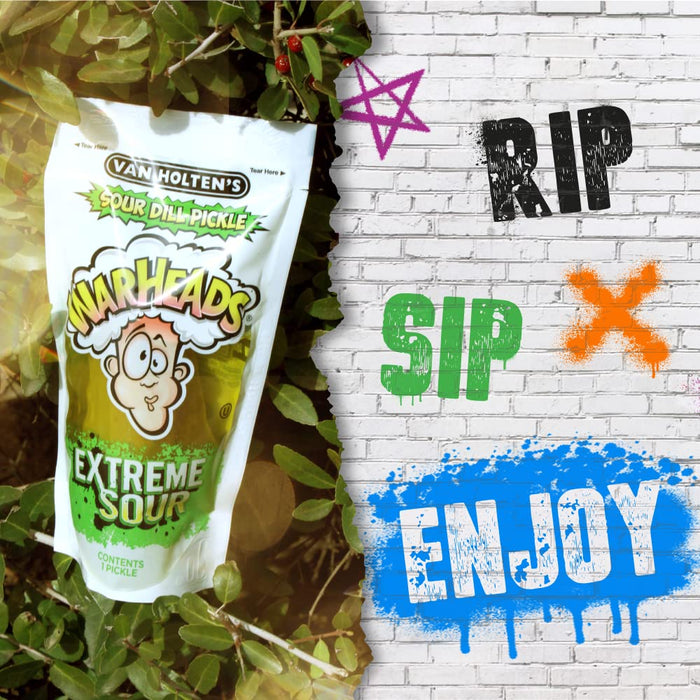 Van Holten's Pickle Warheads Extra Sour Individually Wrapped 12 Per Case