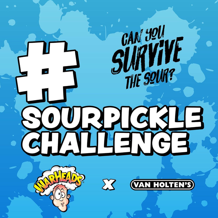 Van Holten's Warheads Blue Raspberry Jumbo Pickle 12 Per Case