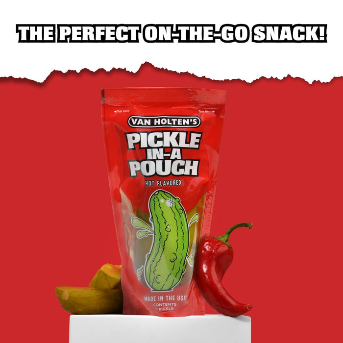Van Holten's Jumbo Hot Pickle Individually Wrapped 12 Count Wholesale