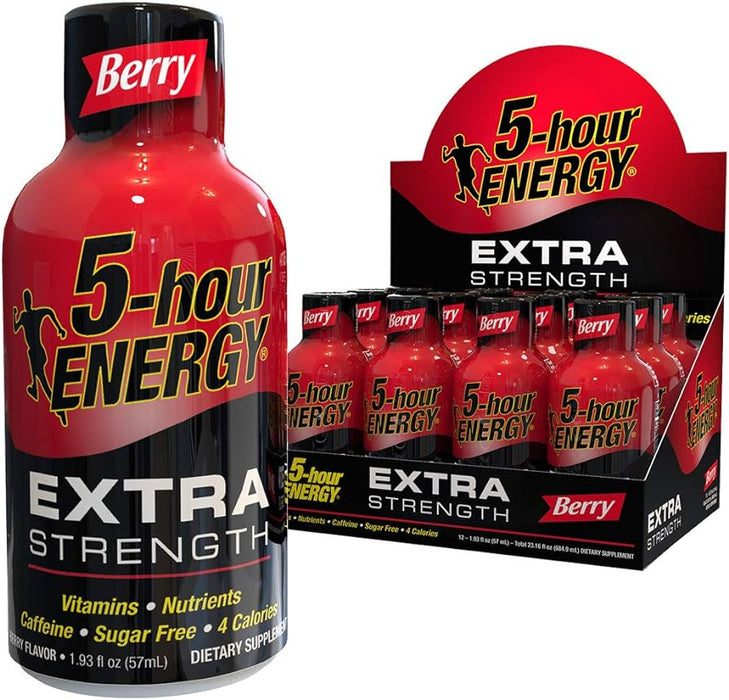 5 Hour Energy Energy Shot Extra Berry (Pack of 12)