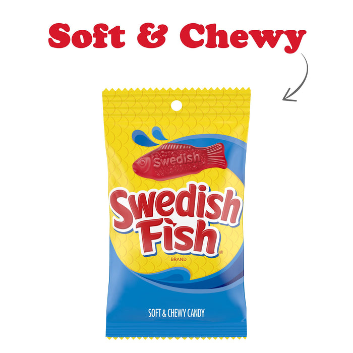 Swedish Fish Red Peg Bag 8 oz Single Bag