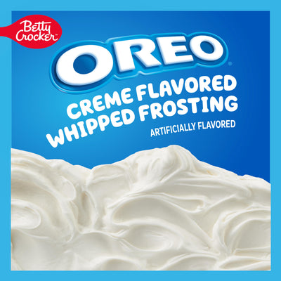 Betty Crocker OREO Creme Flavored Whipped Frosting, Gluten Free Frosting, 12 oz (Pack of 8)