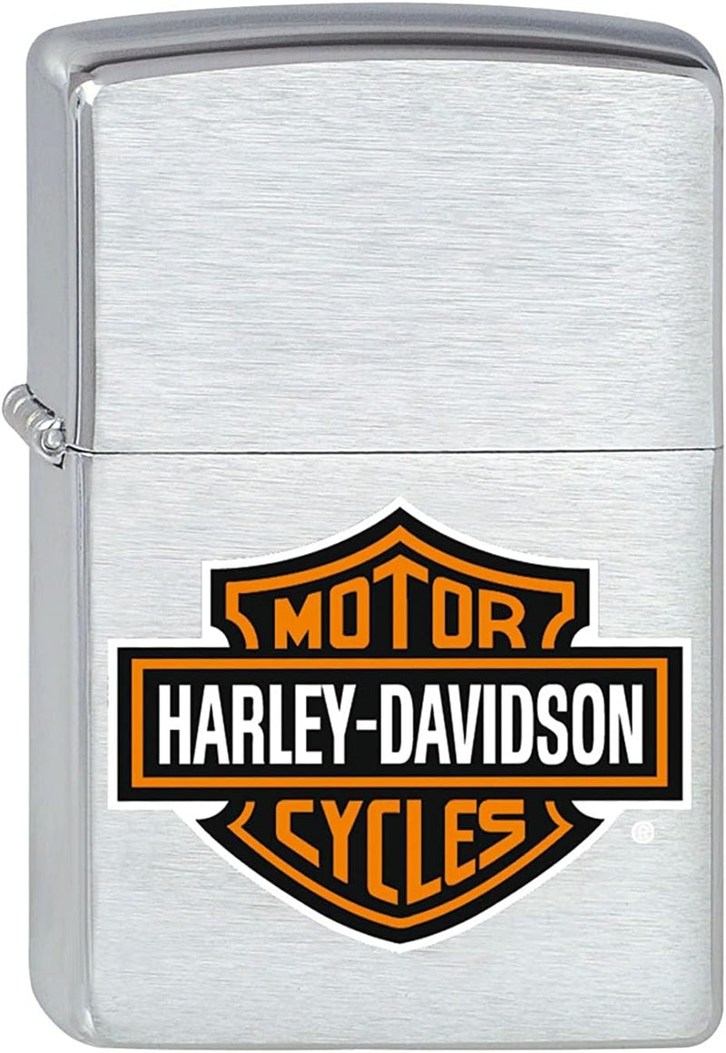 Zippo Classic Lighter Model 200Hd H252 Harley-Davidson Logo Brushed Chrome