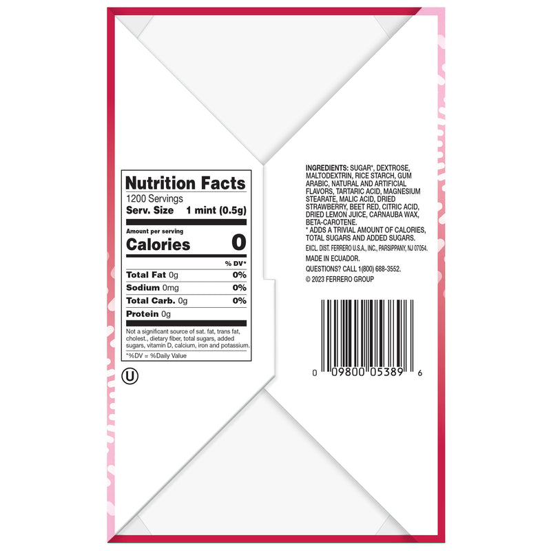 Tic Tac Strawberry & Cream Mints, Bulk 12 Pack, On-The-Go Refreshment, 1.7 oz Each