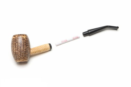 Missouri Meerschaum - Country Gentleman Corn Cob Tobacco Pipe (Bent Bit) (Bent)