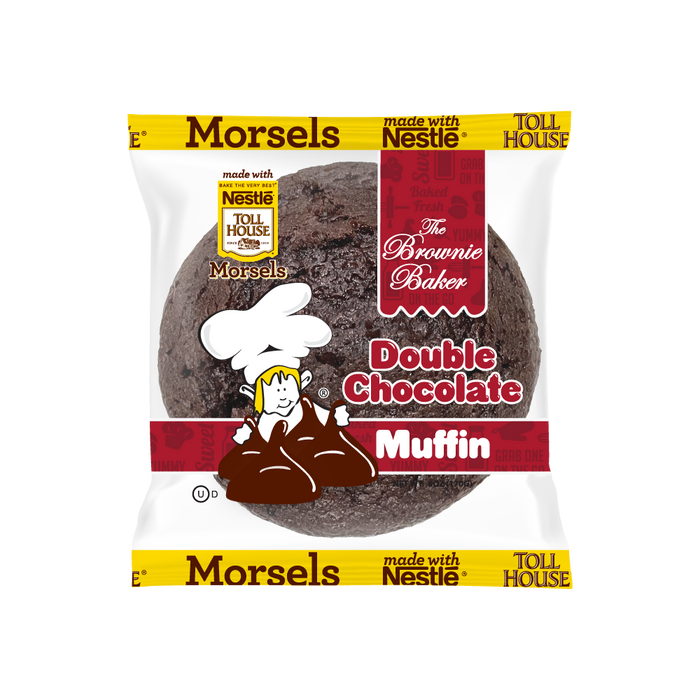 The Brownie Baker Double Chocolate Muffins 6-Pack Wholesale