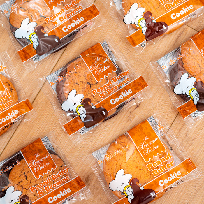 The Brownie Baker Peanut Butter Brownie Cookies 4 oz 12-Pack Wholesale