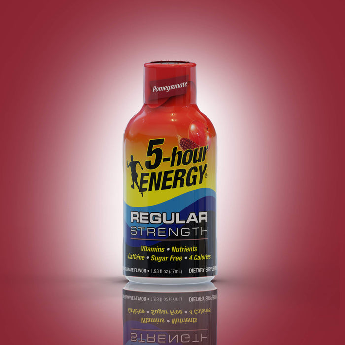 5 Hour Energy Shot Regular Strength Pomegranate 1.93 oz 12 Count Wholesale