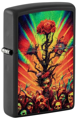 Zippo Abstract Zombie Black Matte Pocket Lighter