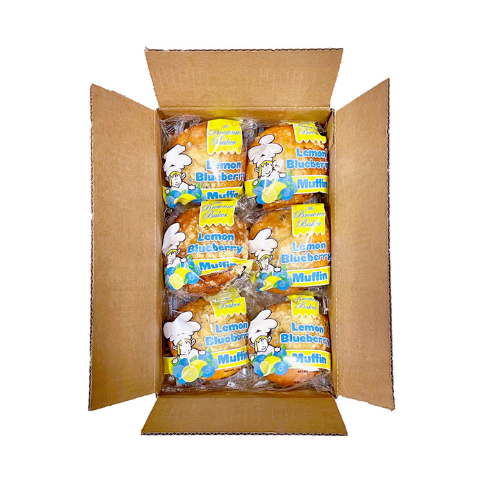 The Brownie Baker Lemon Blueberry Muffins 6 oz 6-Pack Wholesale