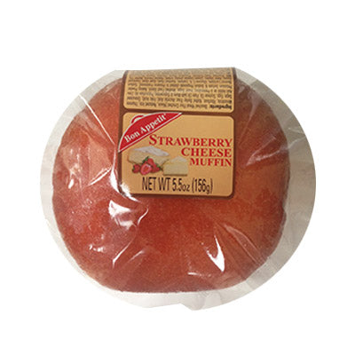 Bon Appetit Strawberry Cheese Muffin, 5 oz - Sweet and Fruity (Pack of 8)