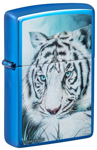 Zippo Carol Cavalaris High Polish Blue Pocket Lighter