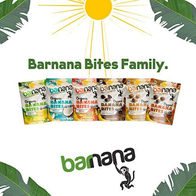 Barnana Organic Chewy Banana Bites - Dark Chocolate - 3.5 Ounce