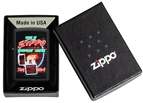 Zippo Custom 218 Design Windproof Pocket Lighter - Sleek, Durable