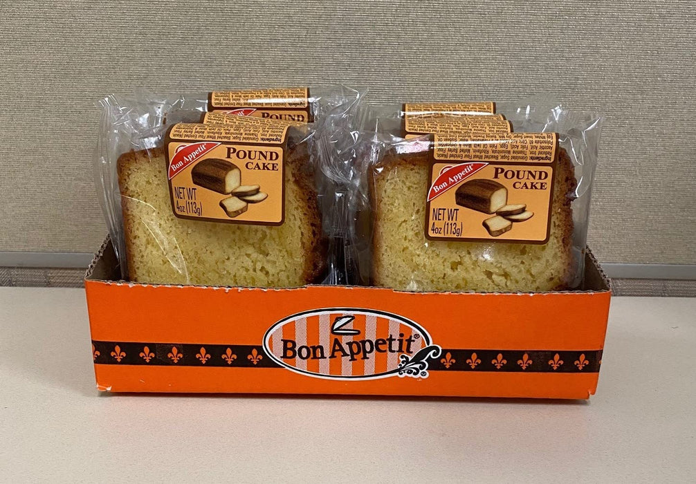 Bon Appetit Pound Cake 4oz Wholesale 8-Count Packs