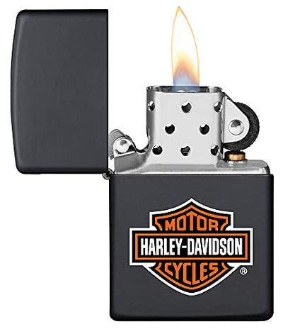 Zippo Z-00218HD.H252 Harley Davidson Logo Lighter, Windproof Chrome Design, Collectible Series