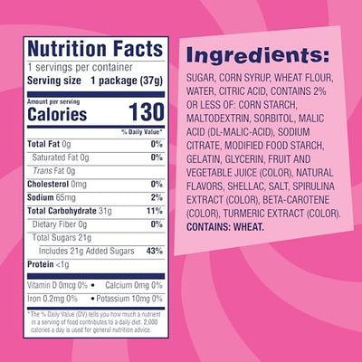 SweeTARTS Mega Filled Ropes, 1.32oz (Pack of 24)