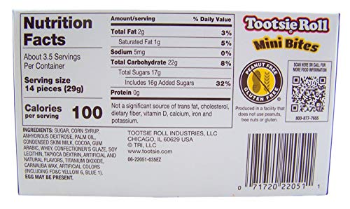 Tootsie Roll Bites Theater 3.5 oz Single Box