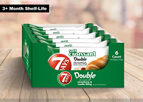 7 Days Soft Filled Strawberry Vanilla 6 oz (Pack of 6)