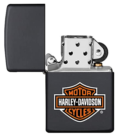 Zippo Z-00218HD.H252 Harley Davidson Logo Lighter, Windproof Chrome Design, Collectible Series