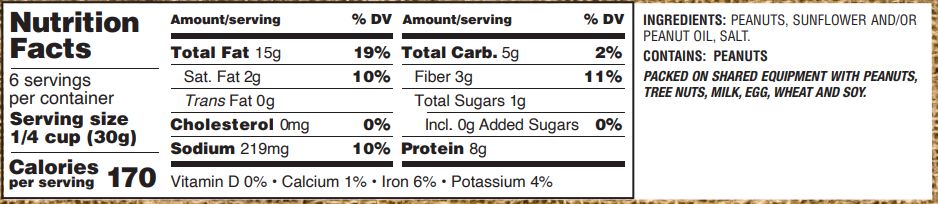 Gurley's Golden Recipe Roasted Salted Peanuts 6.5 oz