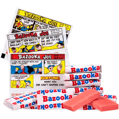 Original Bazooka Bubble Gum, 225 Piece Tub, 47.6 oz (Pack of 6 Master Case)