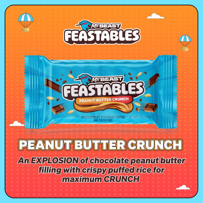 Feastables Pnt Butter Crnch Bar 1.2z 35 g 24 Per Box