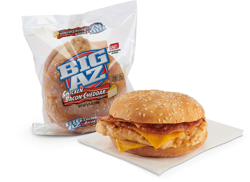 Big AZ Chicken Bacon Cheddar Club Sandwich - 8 Count