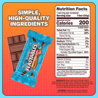 Feastables Pnt Butter Crnch Bar 1.2z 35 g 24 Per Box