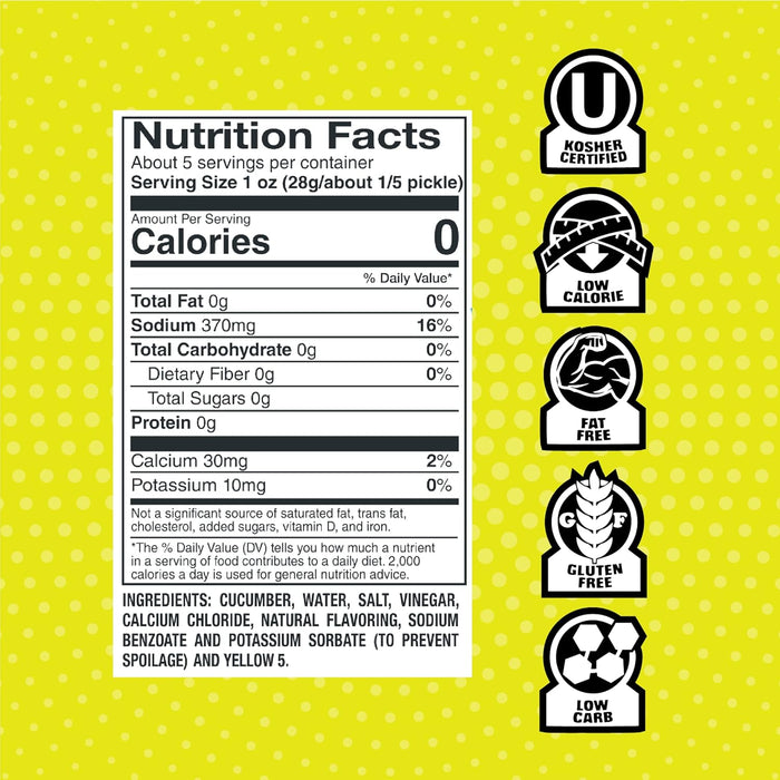 Van Holten's Jumbo Dill Pickle Individually Wrapped 12 Per Case