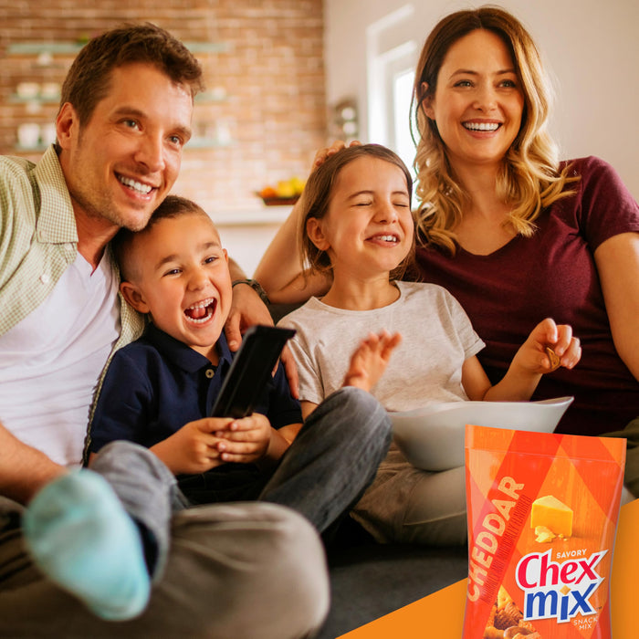 Chex Mix Cheddar Flavored Savory Snack Mix 8 oz 6-Pack Wholesale