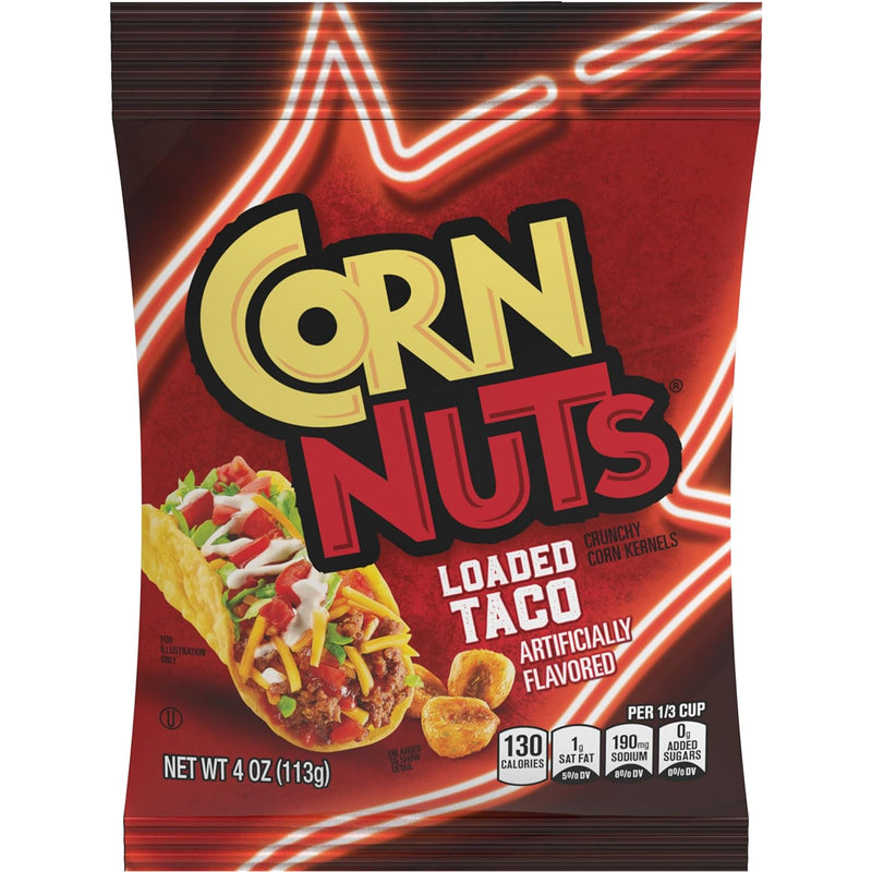 Corn Nuts Loaded Taco Peg 4 oz (Pack of 12)