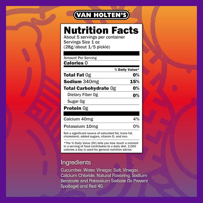 Van Holten's Pickles Jumbo Chamoy Pickle-In-A-Pouch - 12 Pack