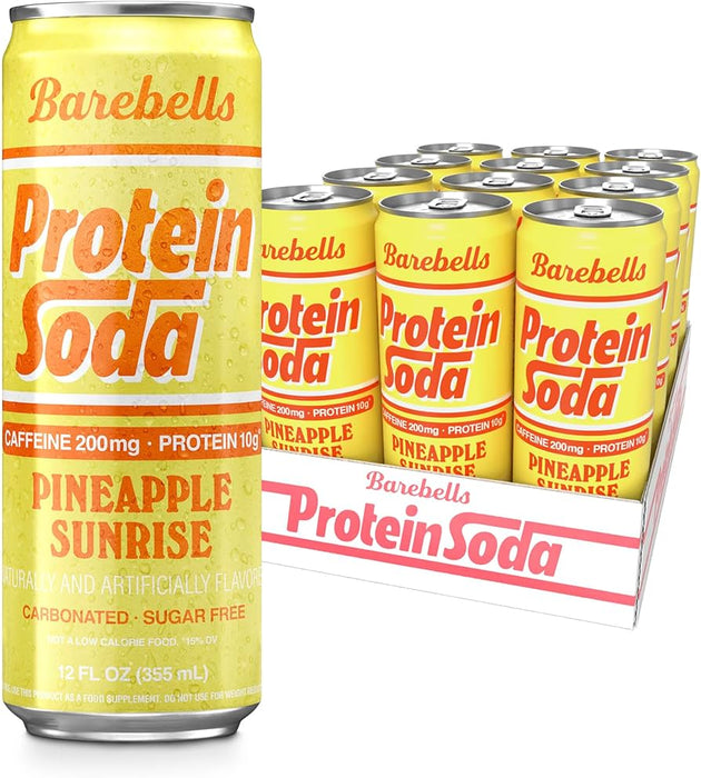 Barebells Protein Soda Pineapple Sunrise - 12 oz 12ct