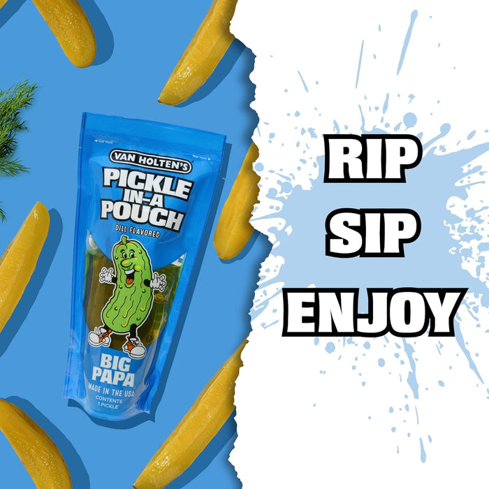 Van Holten's Big Papa Dill Pickle Individually Wrapped 12 Per Case