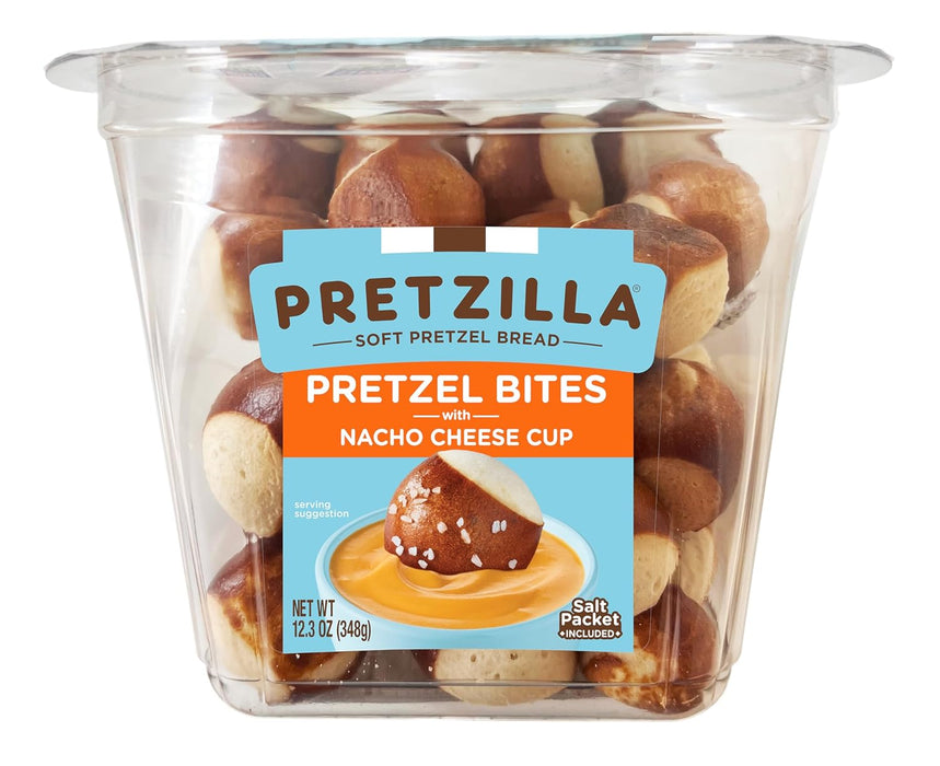 Pretzilla Soft Bites Nacho Cheese Pretzels 12 oz (Pack of 8)