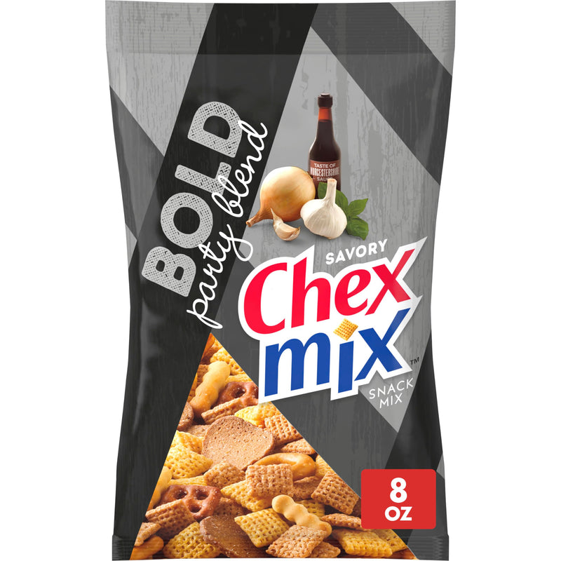 Chex Mix Bold Party Blend Savory Snack Mix, 8 oz (Pack of 6)