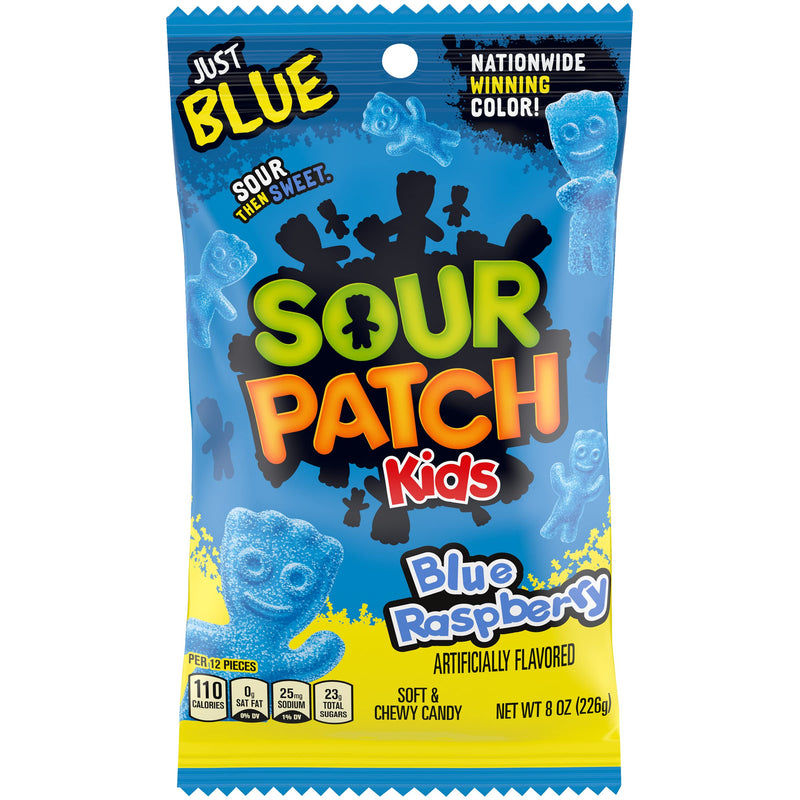 Sour Patch Kids Blue Raspberry Sweet & Sour Candy - 8 Ounce Bag