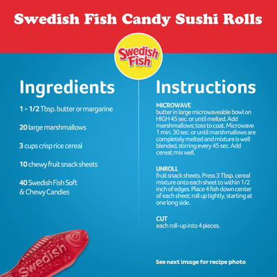 SWEDISH FISH Soft & Chewy Candy, 8 oz