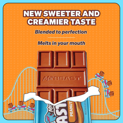 Feastables Peanut Buter Bar 1.2z 35 g 24 Per Box