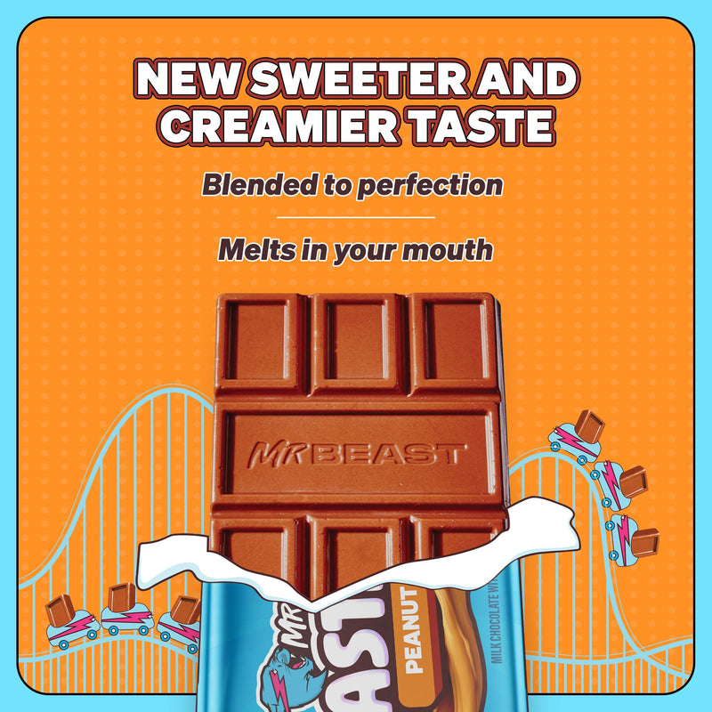 Feastables Peanut Buter Bar 1.2z 35 g 24 Per Box
