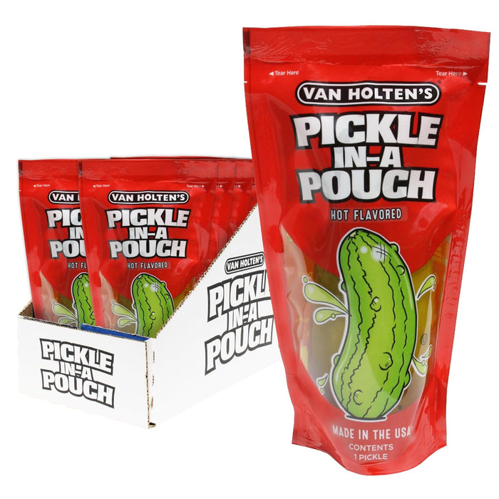 Van Holten's Jumbo Hot Pickle Individually Wrapped 12 Count Wholesale