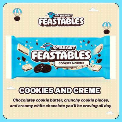Feastables Cookies Cream King 2.1z 60 g 24 Per Box