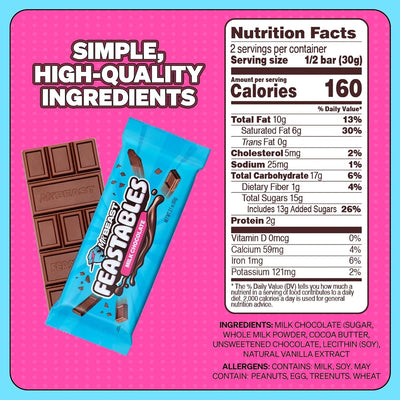 Feastables Milk Bar King 2.1z 60 g 24 Per Box