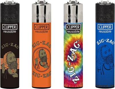 Clipper Lighter – Large CP11 – Zig Zag 2-48ct - Safe Butane Clipper Lighter