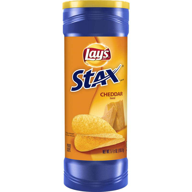 Lays Stax Cheddar, 5.5 oz (Pack of 17)