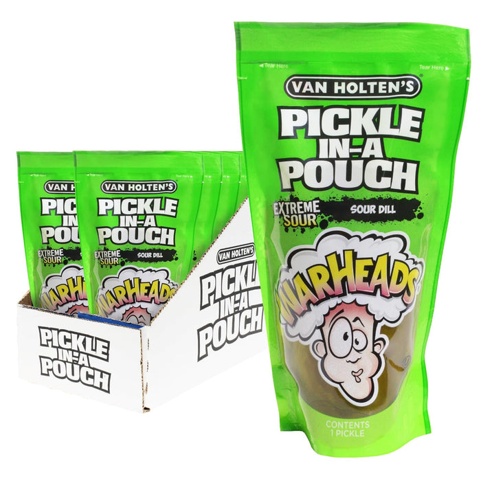 Van Holten's Pickle Warheads Extra Sour Individually Wrapped 12 Per Case